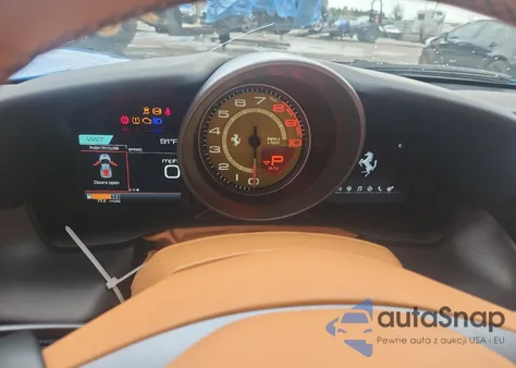 2022 Ferrari F8 Tributo из США, поврежденный, VIN ZFF92LLA2N0272257